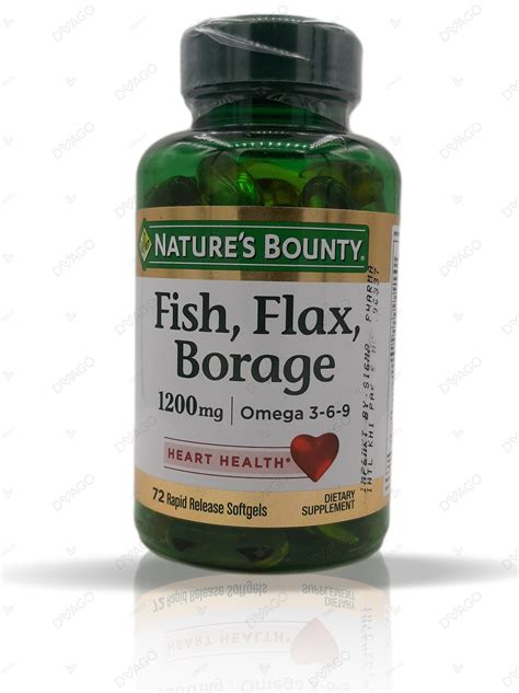 fish flax borage 1200 mg.